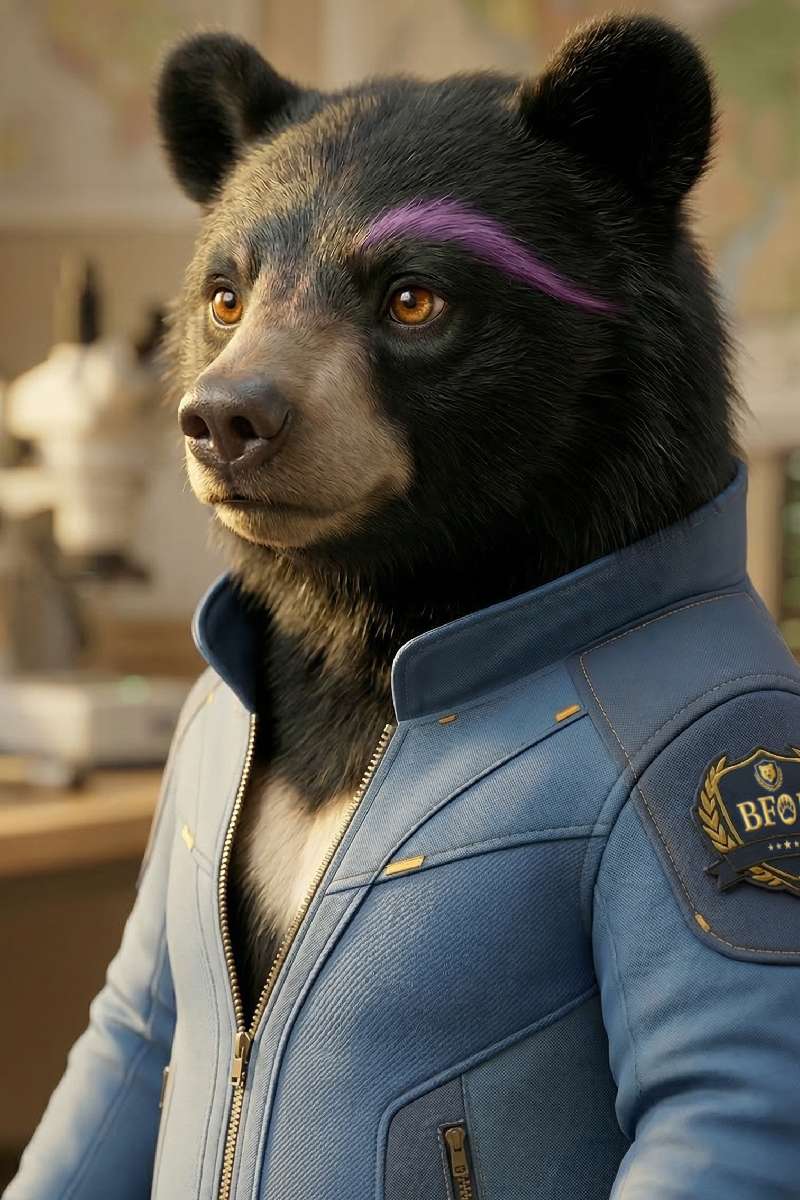 Lina the Asiatic Black Bear